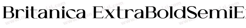 Britanica ExtraBoldSemiExpanded字体转换